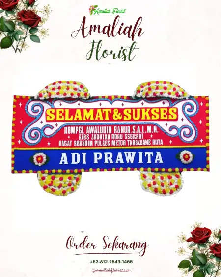 Papan Bunga Ucapan Selamat Selacai