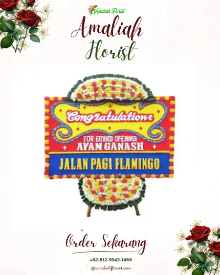 Sewa Papan Bunga Selacai
